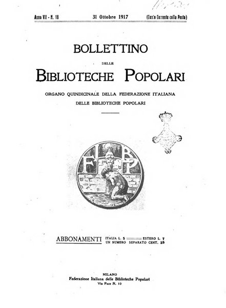 Bollettino delle biblioteche popolari