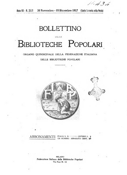 Bollettino delle biblioteche popolari