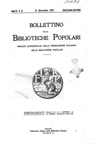 Bollettino delle biblioteche popolari