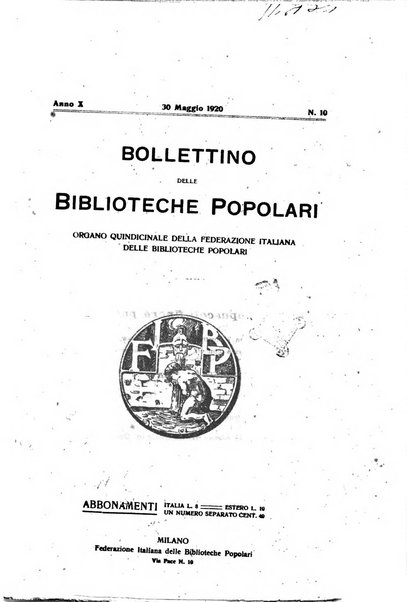 Bollettino delle biblioteche popolari