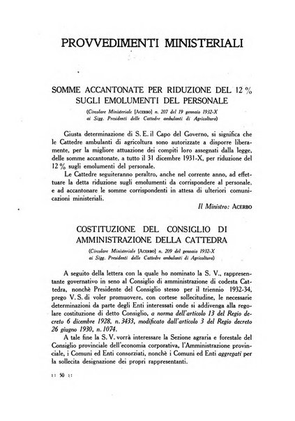 Bollettino delle cattedre ambulanti di agricoltura