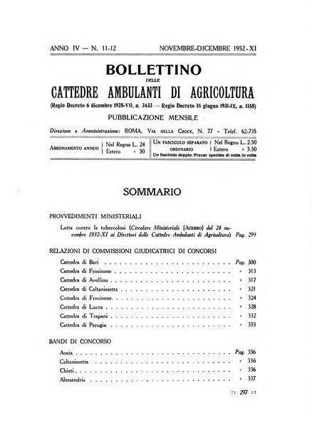 Bollettino delle cattedre ambulanti di agricoltura