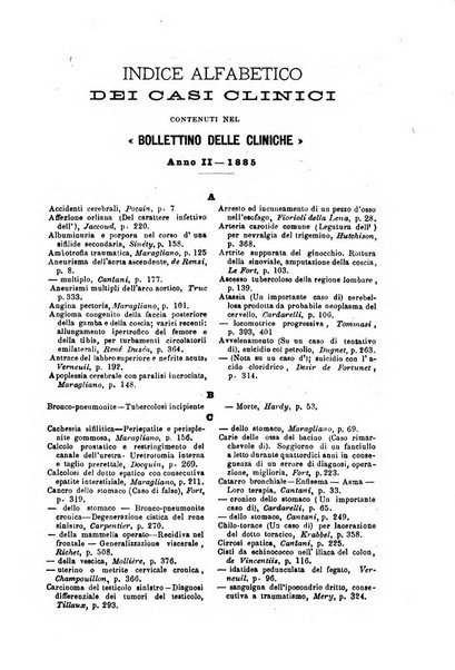 Bollettino delle cliniche pubblicazione settimanale