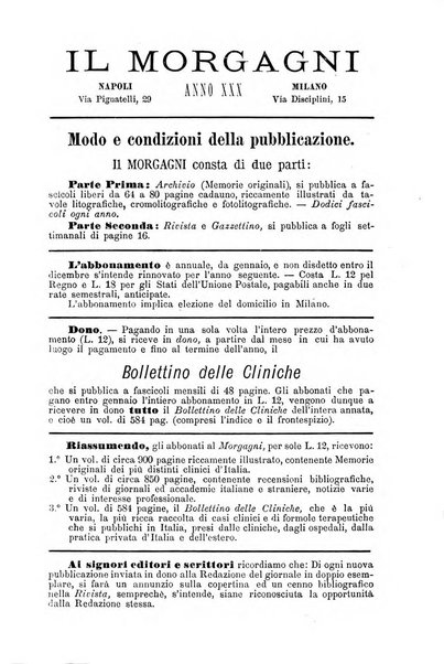 Bollettino delle cliniche pubblicazione settimanale