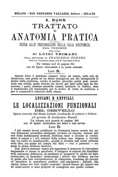 Bollettino delle cliniche pubblicazione settimanale