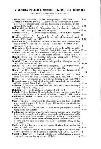 Bollettino delle cliniche pubblicazione settimanale