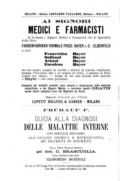 Bollettino delle cliniche pubblicazione settimanale