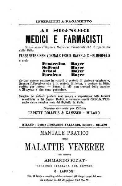 Bollettino delle cliniche pubblicazione settimanale