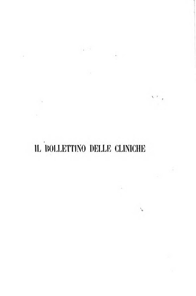 Bollettino delle cliniche pubblicazione settimanale