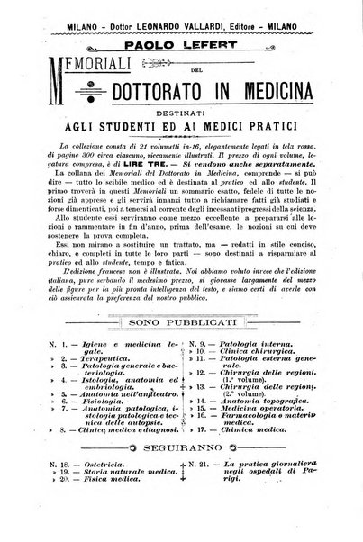 Bollettino delle cliniche pubblicazione settimanale