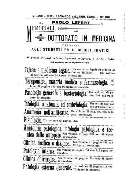 Bollettino delle cliniche pubblicazione settimanale