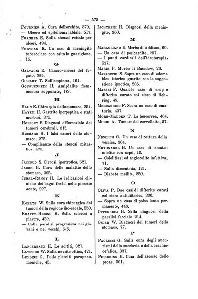 Bollettino delle cliniche pubblicazione settimanale