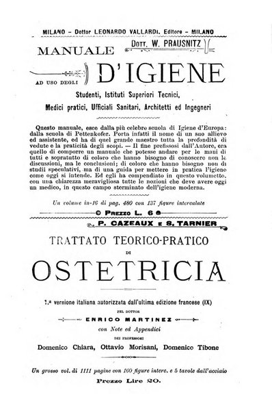 Bollettino delle cliniche pubblicazione settimanale