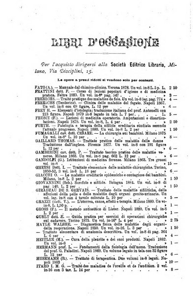 Bollettino delle cliniche pubblicazione settimanale