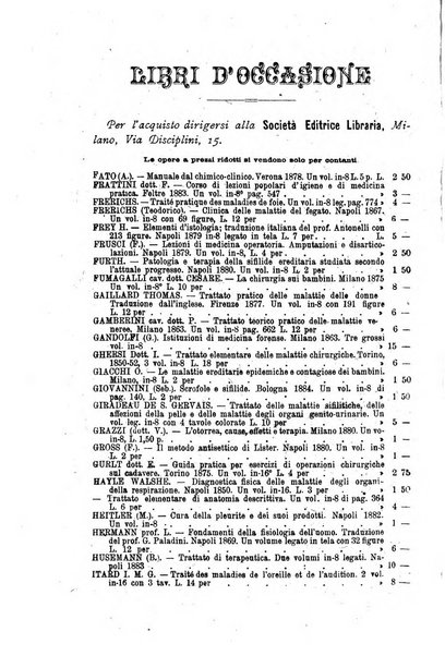 Bollettino delle cliniche pubblicazione settimanale