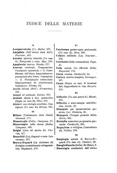 Bollettino delle cliniche pubblicazione settimanale