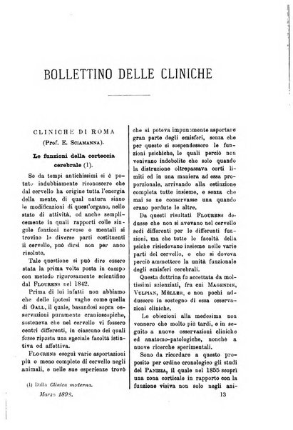 Bollettino delle cliniche pubblicazione settimanale