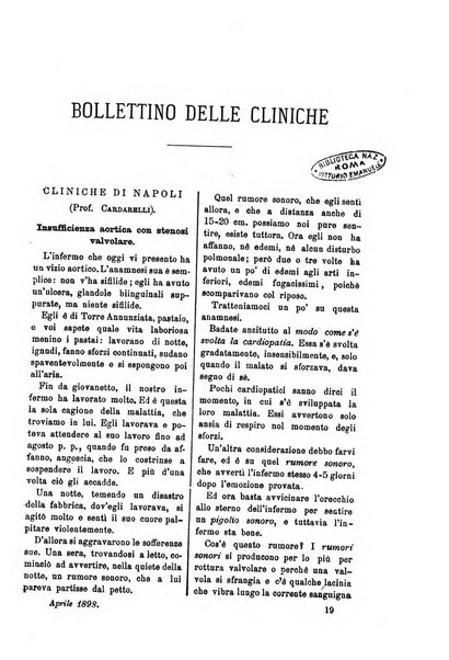 Bollettino delle cliniche pubblicazione settimanale