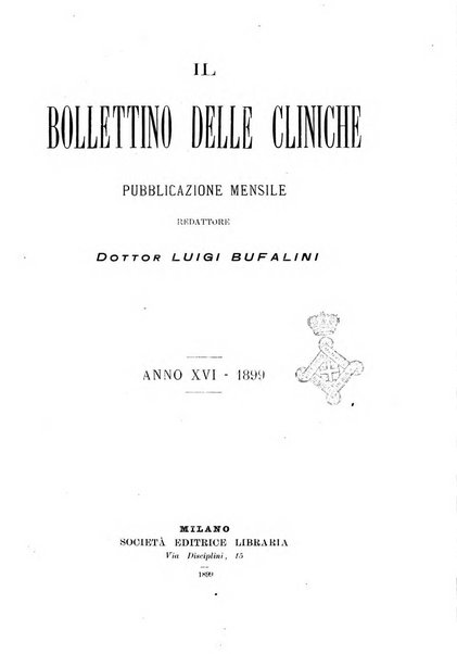 Bollettino delle cliniche pubblicazione settimanale