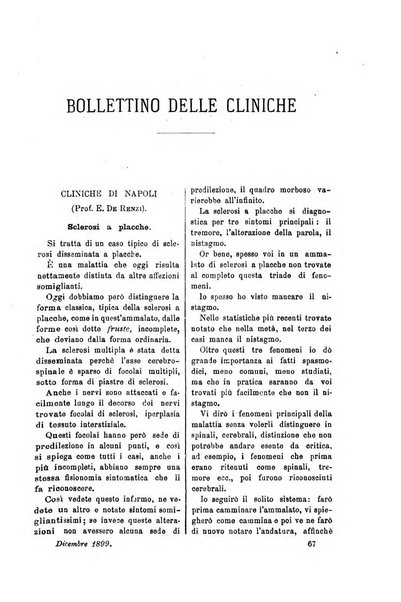 Bollettino delle cliniche pubblicazione settimanale