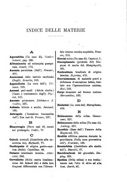 Bollettino delle cliniche pubblicazione settimanale