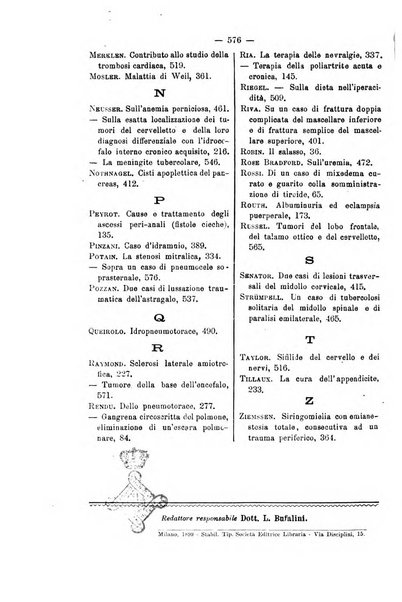 Bollettino delle cliniche pubblicazione settimanale