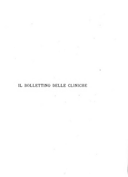 Bollettino delle cliniche pubblicazione settimanale