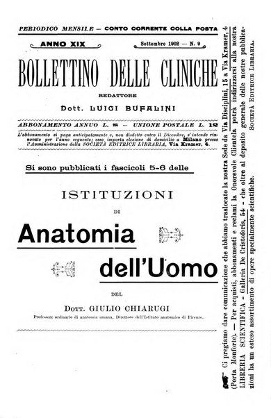 Bollettino delle cliniche pubblicazione settimanale