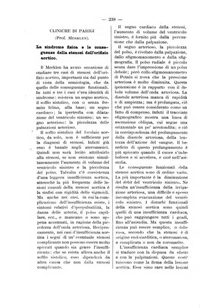 Bollettino delle cliniche pubblicazione settimanale