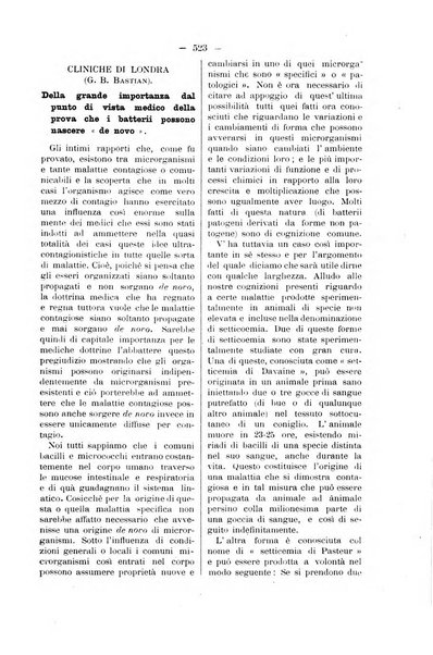 Bollettino delle cliniche pubblicazione settimanale