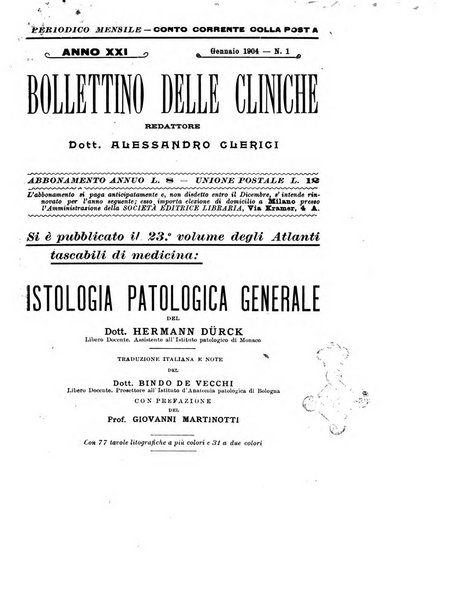 Bollettino delle cliniche pubblicazione settimanale