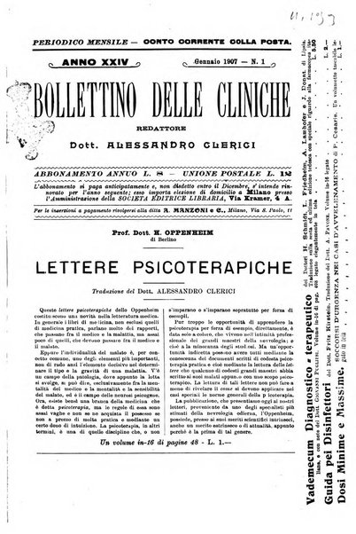 Bollettino delle cliniche pubblicazione settimanale