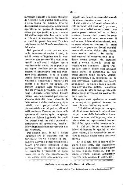 Bollettino delle cliniche pubblicazione settimanale