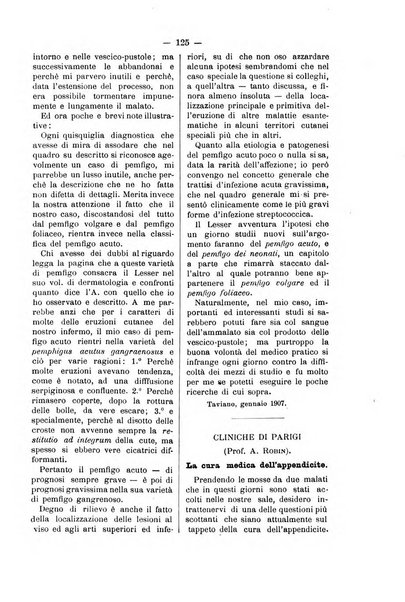 Bollettino delle cliniche pubblicazione settimanale