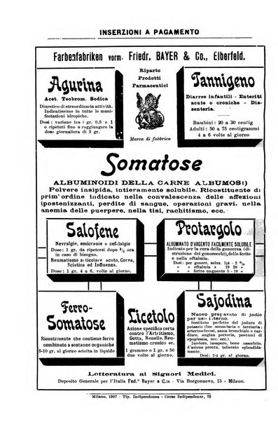 Bollettino delle cliniche pubblicazione settimanale