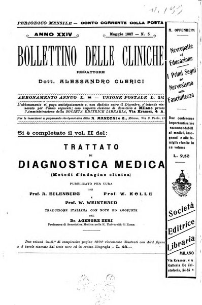 Bollettino delle cliniche pubblicazione settimanale