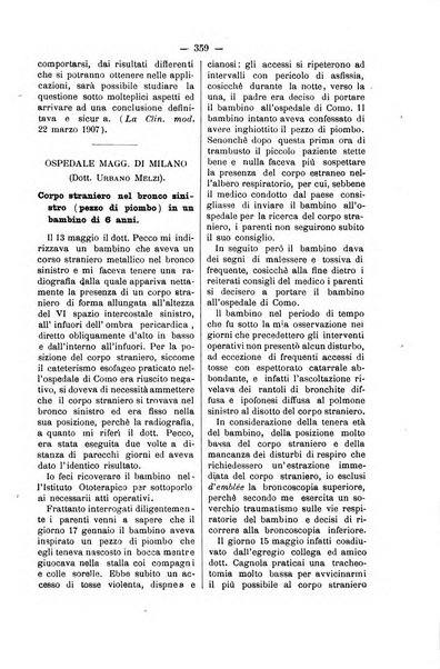 Bollettino delle cliniche pubblicazione settimanale