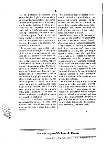 Bollettino delle cliniche pubblicazione settimanale