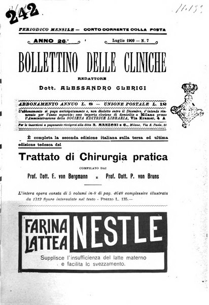 Bollettino delle cliniche pubblicazione settimanale