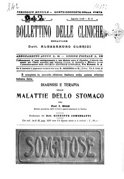 Bollettino delle cliniche pubblicazione settimanale