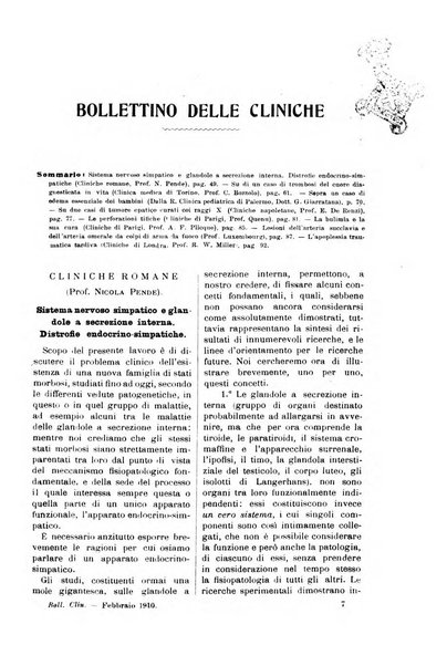 Bollettino delle cliniche pubblicazione settimanale