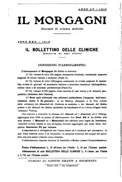 Bollettino delle cliniche pubblicazione settimanale