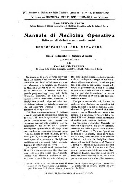 Bollettino delle cliniche pubblicazione settimanale