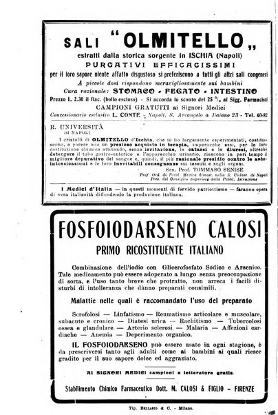 Bollettino delle cliniche pubblicazione settimanale