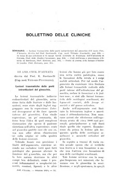 Bollettino delle cliniche pubblicazione settimanale