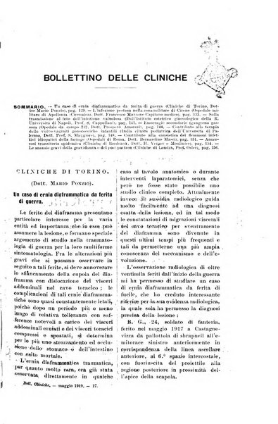 Bollettino delle cliniche pubblicazione settimanale