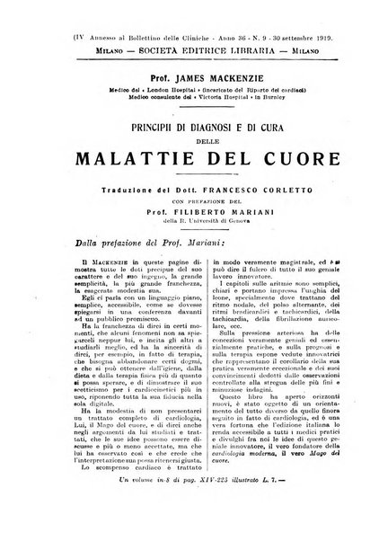 Bollettino delle cliniche pubblicazione settimanale