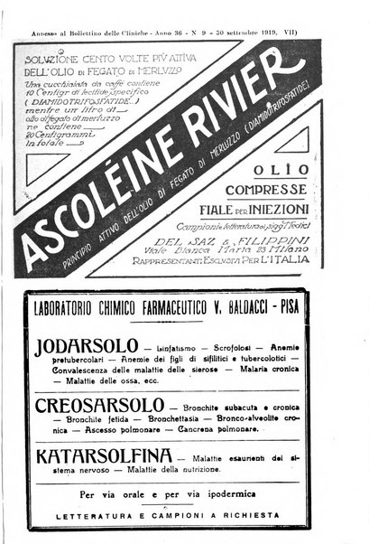 Bollettino delle cliniche pubblicazione settimanale