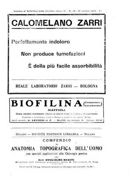 Bollettino delle cliniche pubblicazione settimanale