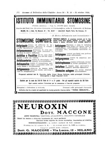 Bollettino delle cliniche pubblicazione settimanale